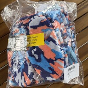 🔥3 pc Colorful Kids Pajama set  with Slippers Sz 5/6 New